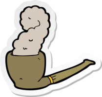 sticker of a cartoon pipe png