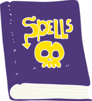 flat color illustration of spell book png