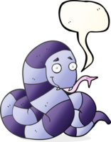 hand drawn speech bubble cartoon snake png