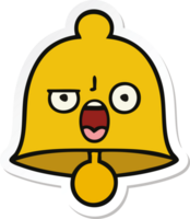 sticker of a cute cartoon bell png