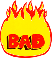 cartoon bad sign png