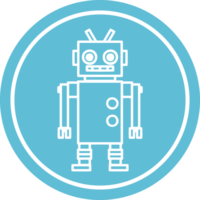 dansant robot circulaire icône symbole png