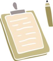 cartoon doodle clip board png