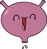 cartoon laughing bladder png