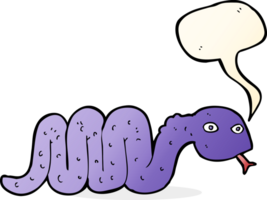 funny cartoon snake with speech bubble png