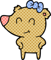 female bear cartoon png