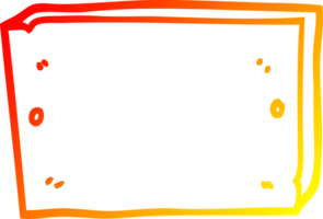 warm gradient line drawing of a cartoon sign png