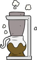 machine à café filtre de dessin animé png