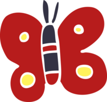 cartoon doodle butterfly png