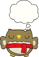 cartoon owl with thought bubble png