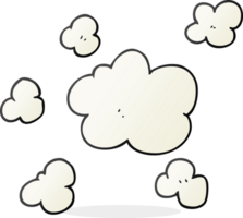 hand drawn cartoon steam clouds png