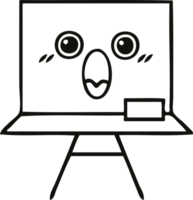 line drawing cartoon of a white board png