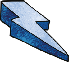 cartoon doodle decorative lightning bolt png