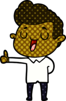 hombre feliz de dibujos animados png