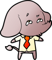 jefe de elefante de dibujos animados recordando png