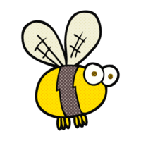 hand drawn cartoon bee png