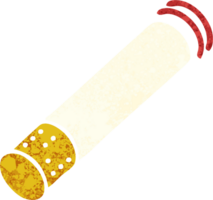 retro illustration stil tecknad serie av en cigarett pinne png