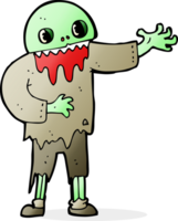 zombie espeluznante de dibujos animados png