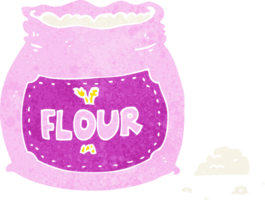 tecknad serie rosa väska av mjöl png