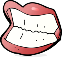 bouche souriante de dessin animé png