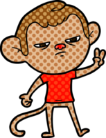 macaco irritado dos desenhos animados png