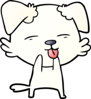 cartoon dog sticking out tongue png