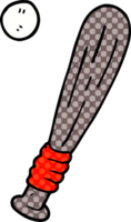 cartoon doodle baseball bat png