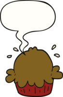 cute cartoon pie with speech bubble png