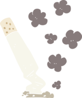 flat color illustration of cigarette png