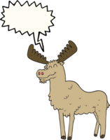 hand drawn speech bubble cartoon moose png