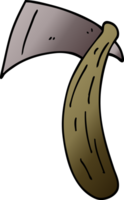 cartoon doodle viking axe png