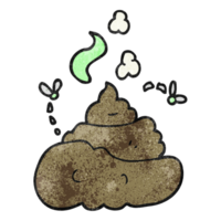 Hand texturiert Karikatur brutto Poop png