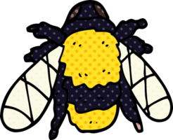 tecknad doodle bee png