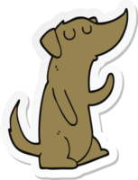 adesivo de um cachorro de desenho animado png