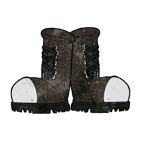 cartoon steel toe cap boots png