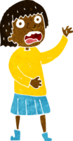 cartoon stressed out woman png