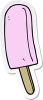 sticker of a cartoon ice lolly png