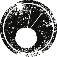 bol de riz symbole circulaire en détresse illustration vectorielle png