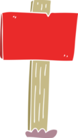 cartoon doodle sign post png