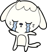 perro llorando de dibujos animados png