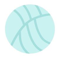 vóleibol cuero pelota en plano diseño. accesorio para jugando deporte juego. ilustración aislado. vector