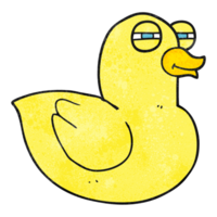 hand textured cartoon funny rubber duck png