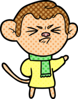 macaco irritado dos desenhos animados png