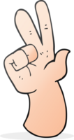 hand drawn cartoon hand counting png