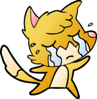 crying fox cartoon png