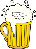Cartoon-Becher Bier png