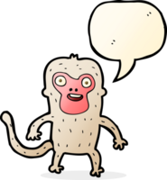 cartoon monkey with speech bubble png