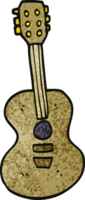 dessin animé doodle vieille guitare png