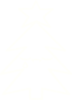 desenho de giz de árvore de natal png