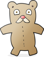 hand drawn cartoon teddy bear png